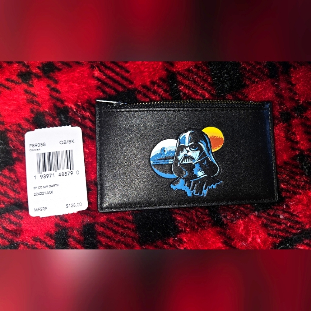 Coach Star Wars Darth Vader Mens Wallet NEW